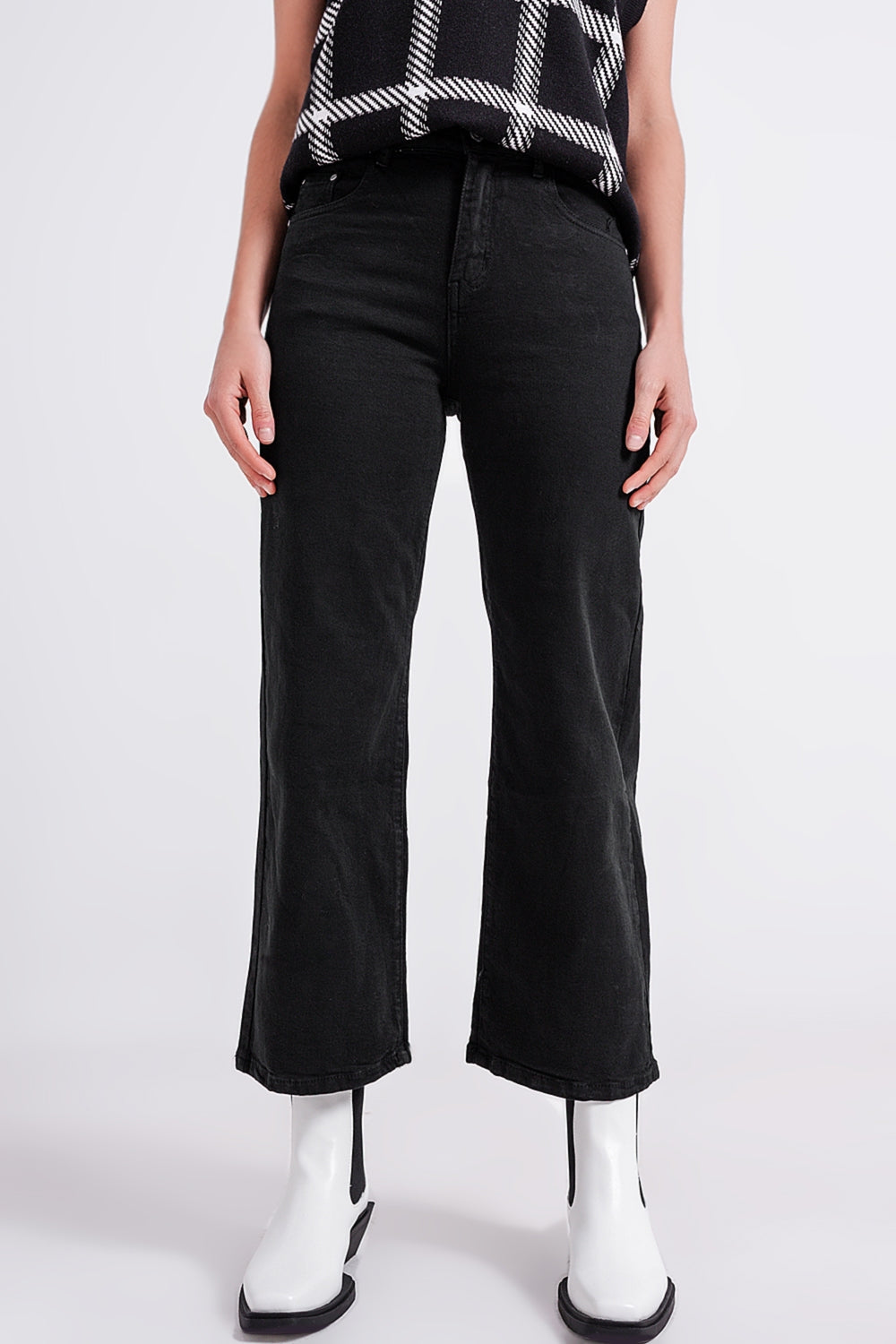 Jean large court noir